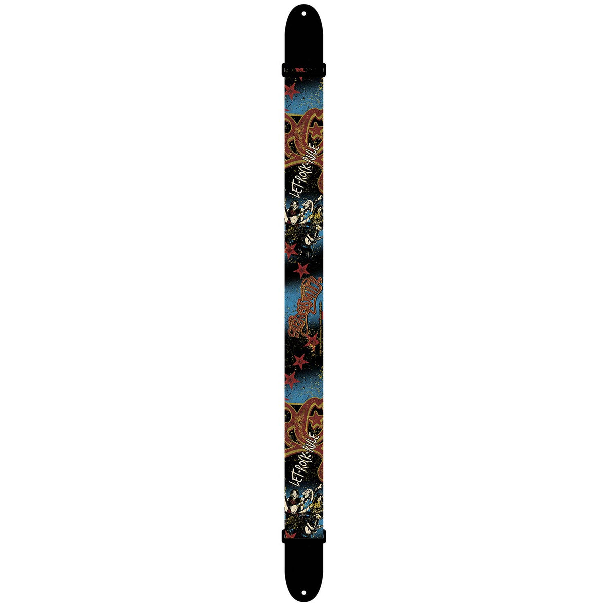 Aerosmith Let Rock Rule Guitar Strap Front