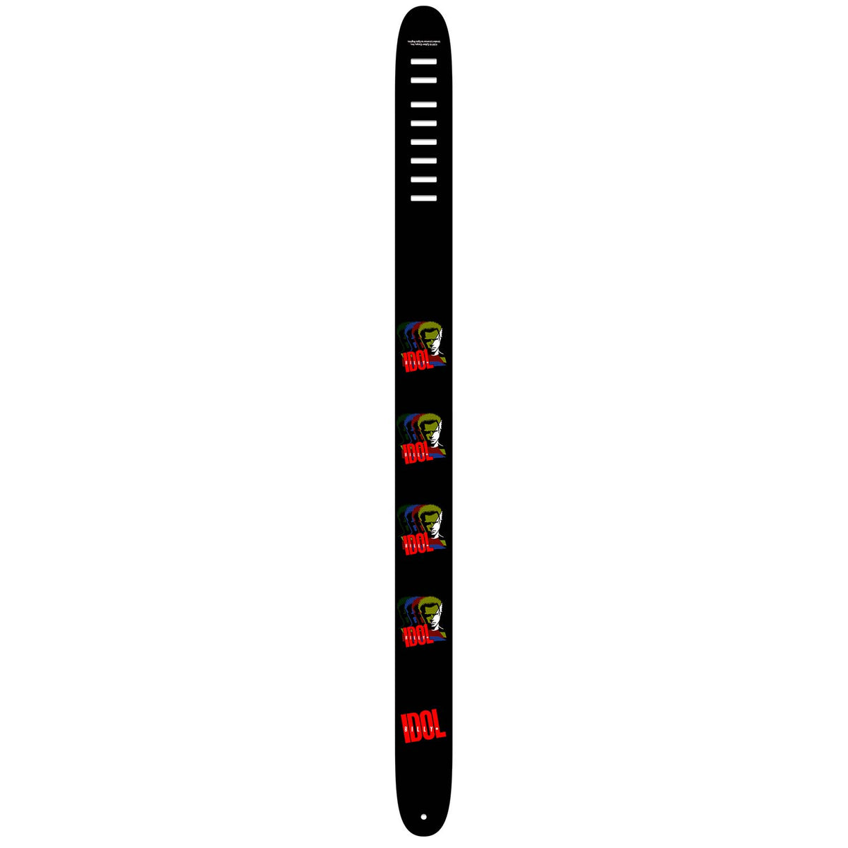 Billy Idol Head Portrait Guitar Strap Front