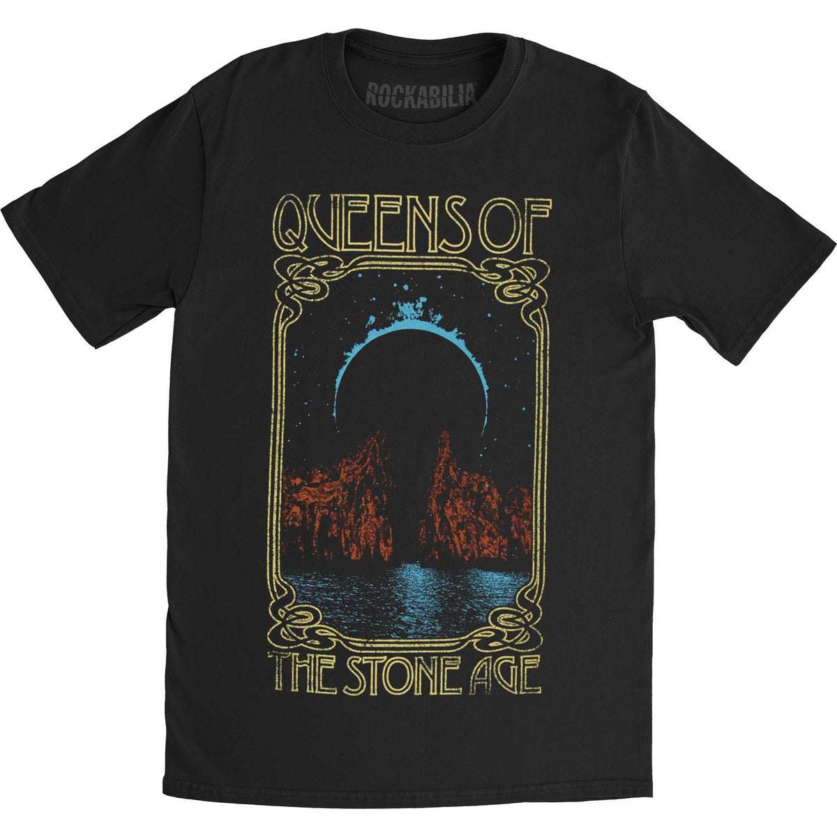 Queens Of The Stone Age Passage Mens Soft T Slim Fit T-shirt Front