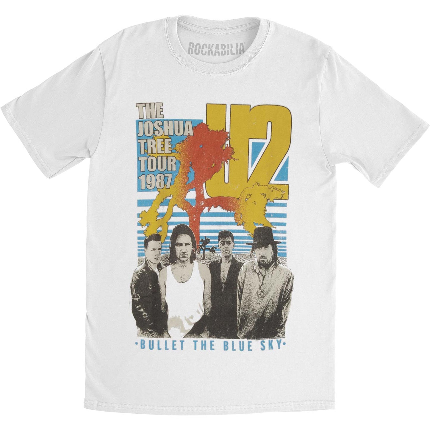 U2 Bullet The Blue Sky Mens Soft T Slim Fit T-shirt Front