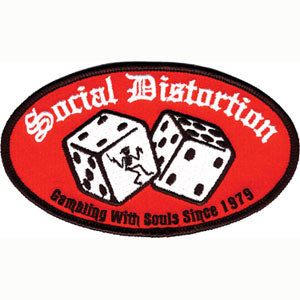 Social Distortion Dice Embroidered Patch Front