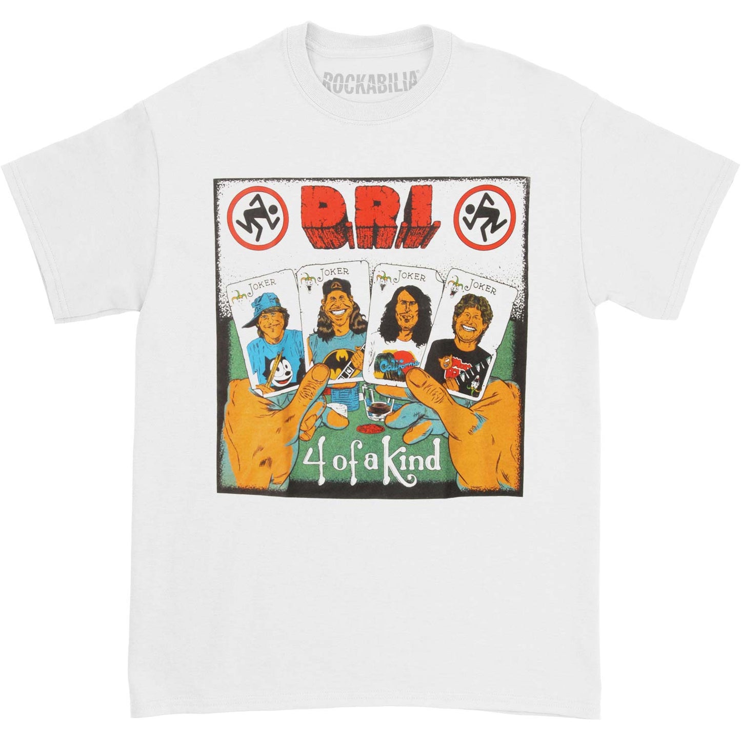 D.R.I. D.R.I. Four Of A Kind (White) T-shirt