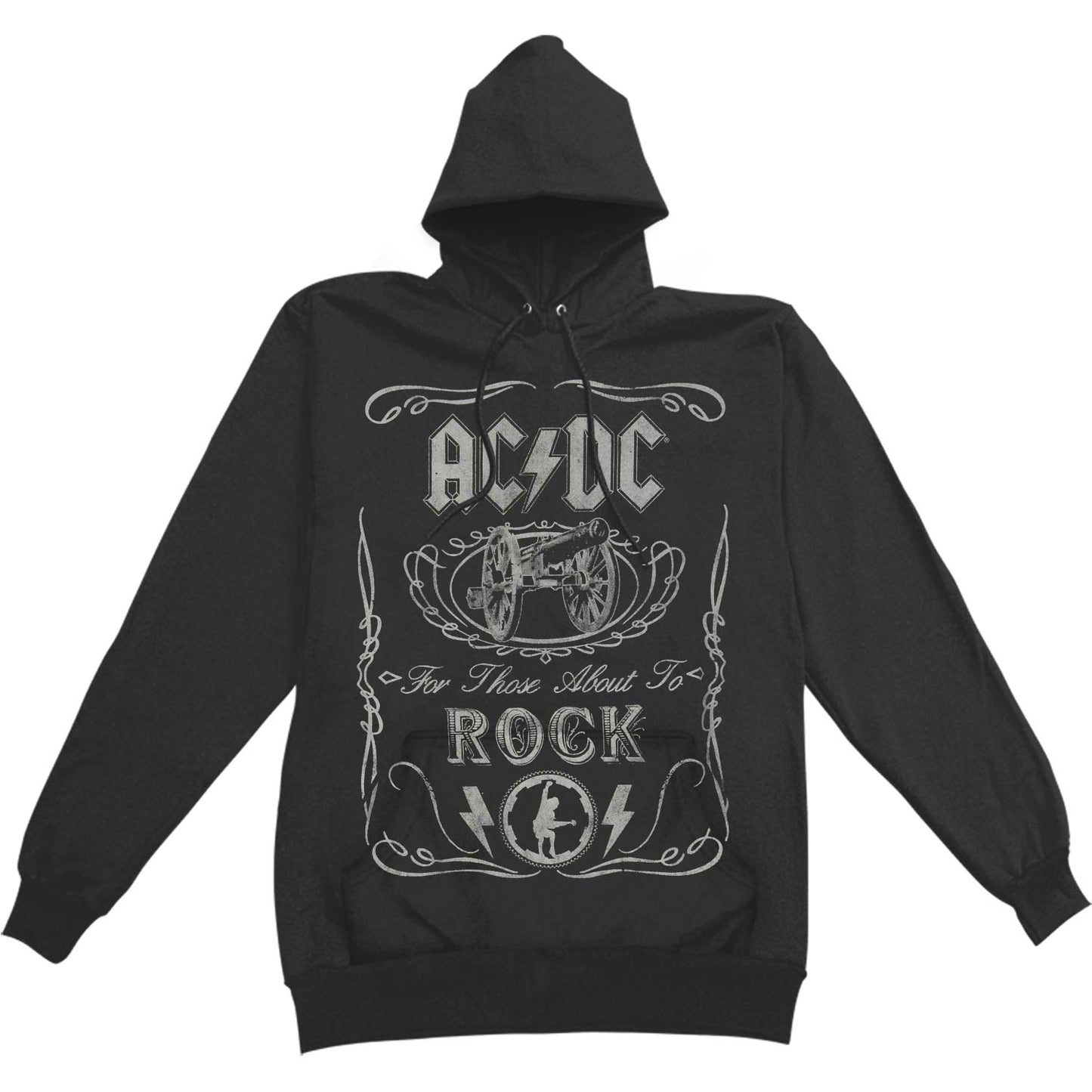 AC/DC Cannon Swig Hooded Sweatshirt Front