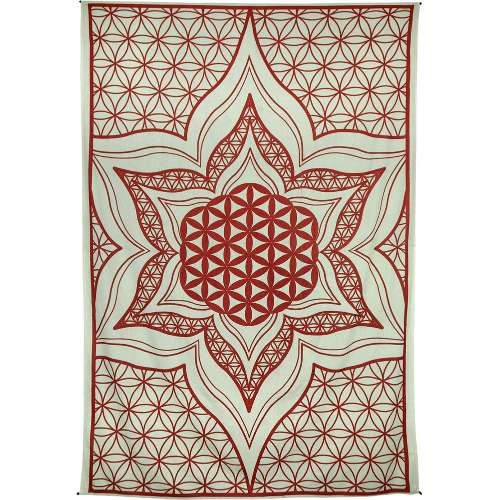 Novelty Flower Of Life Tapestry