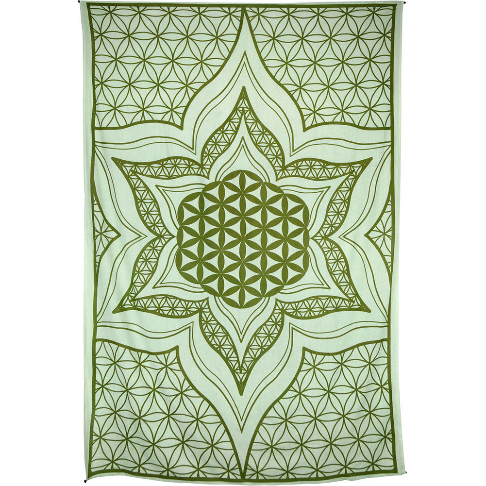 Novelty Flower Of Life Tapestry