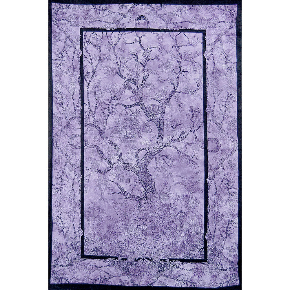 Novelty Purple Tree Of Life Tapestry
