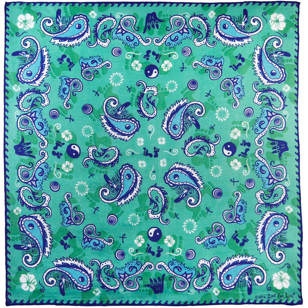 Novelty Surfing Bandana Front