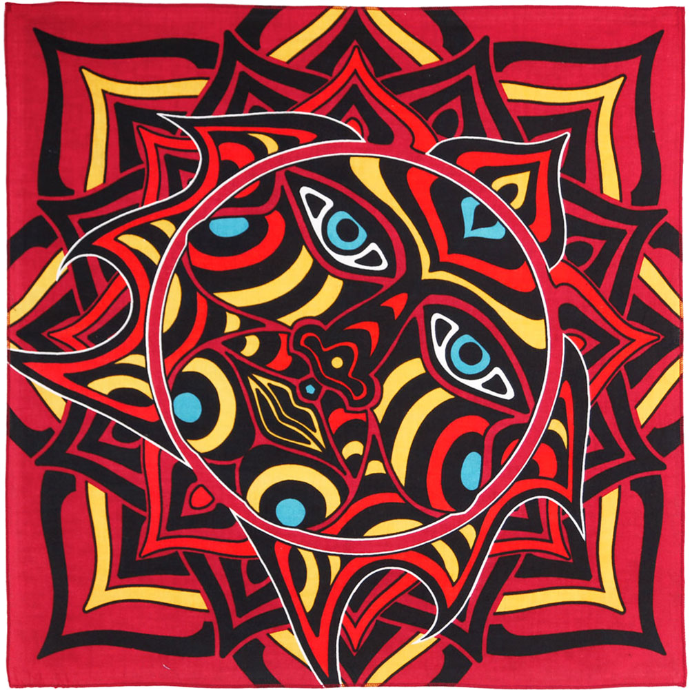 Novelty Sun Face Bandana Front