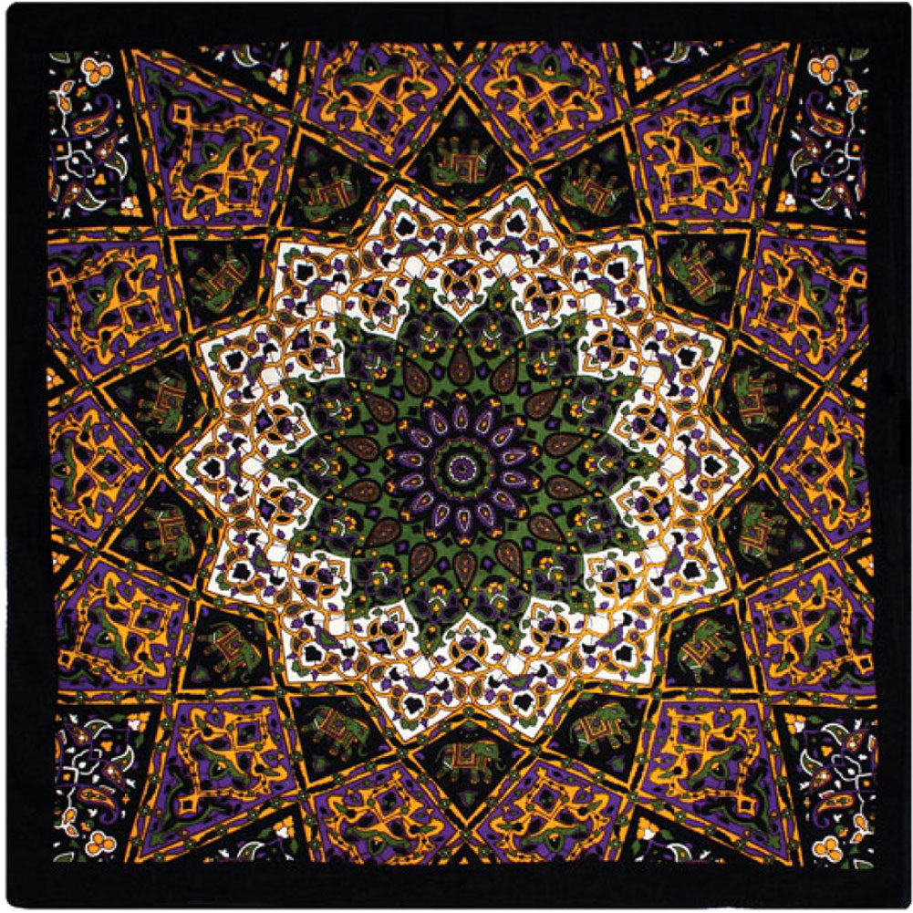 Novelty Green India Star Bandana Front