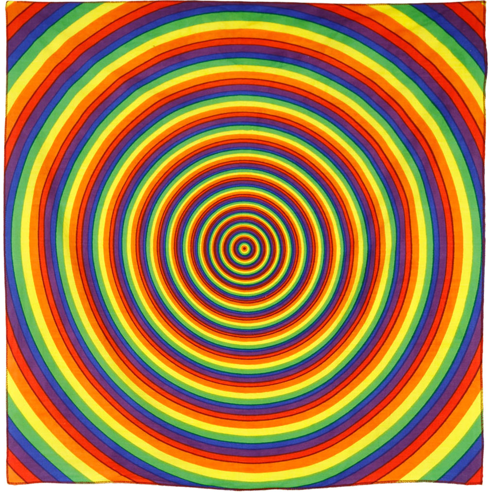 Novelty Equality Rainbow Circles Bandana Front