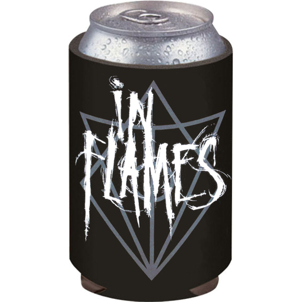 In Flames Logo Can Cooler Front