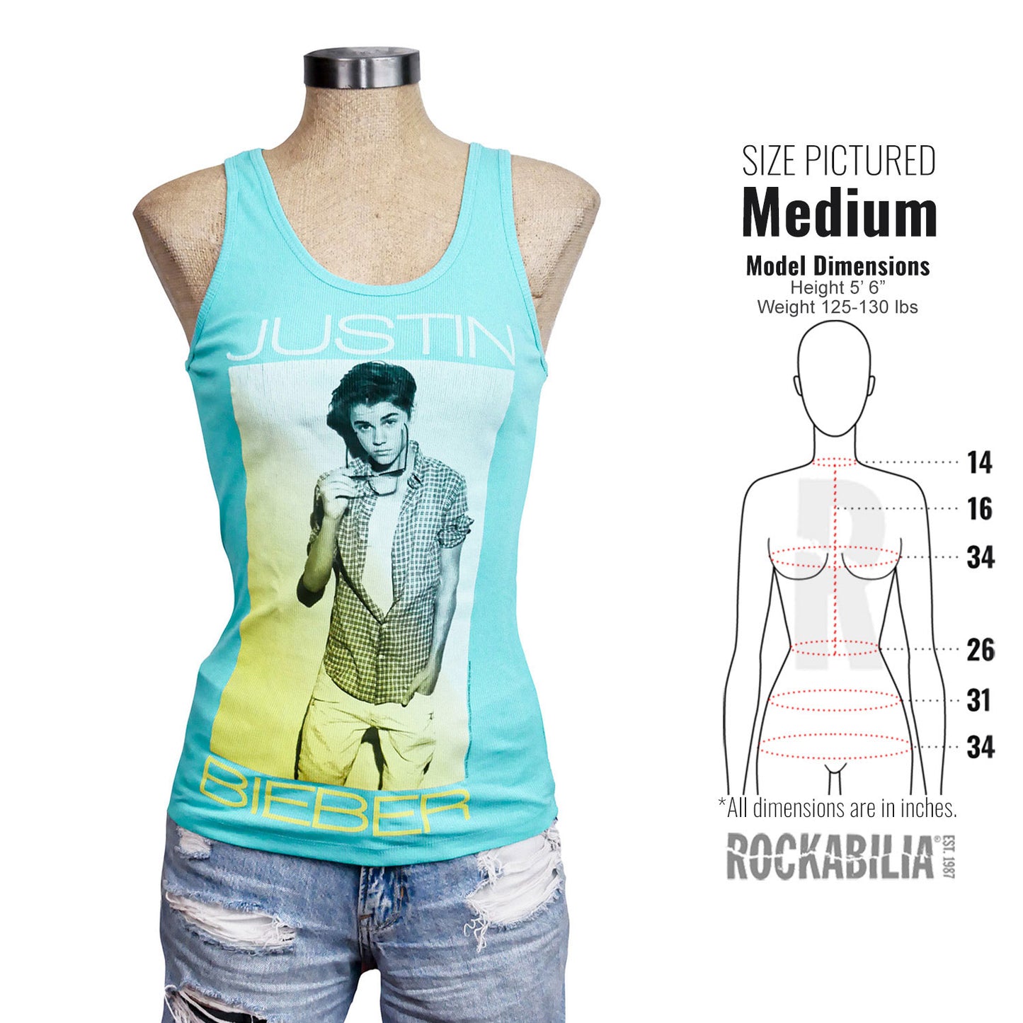 Justin Bieber Sunglasses Womens Tank Alt 3