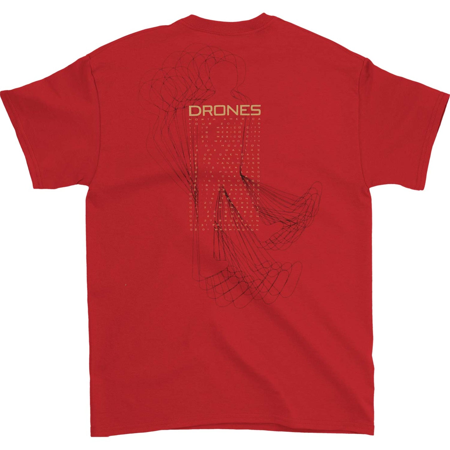 Muse Linear 2015-2016 Tour T-shirt
