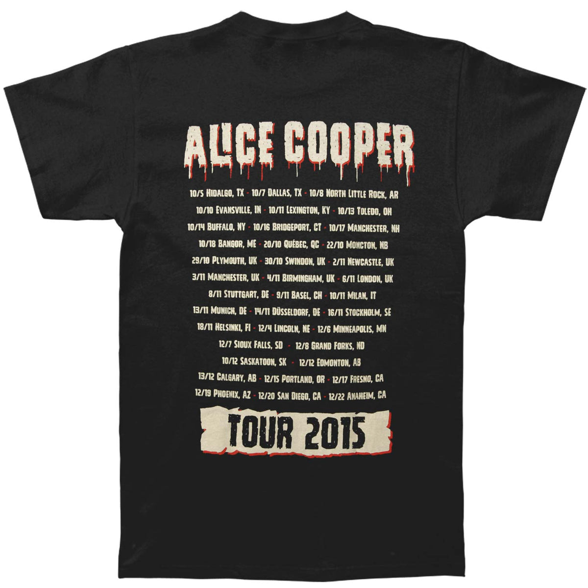 Alice Cooper I'm Watching You T-shirt Back