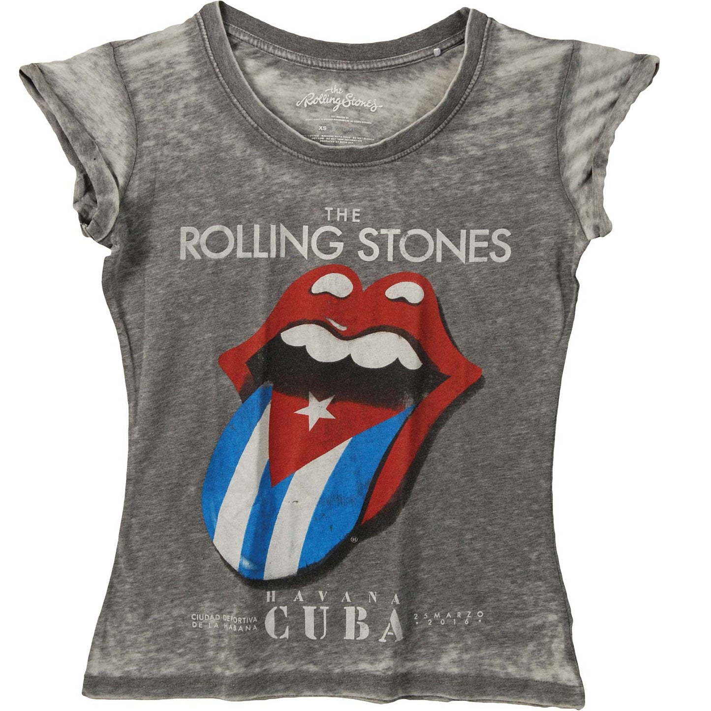 Rolling Stones Havana Cuba Vintage Junior Top Front