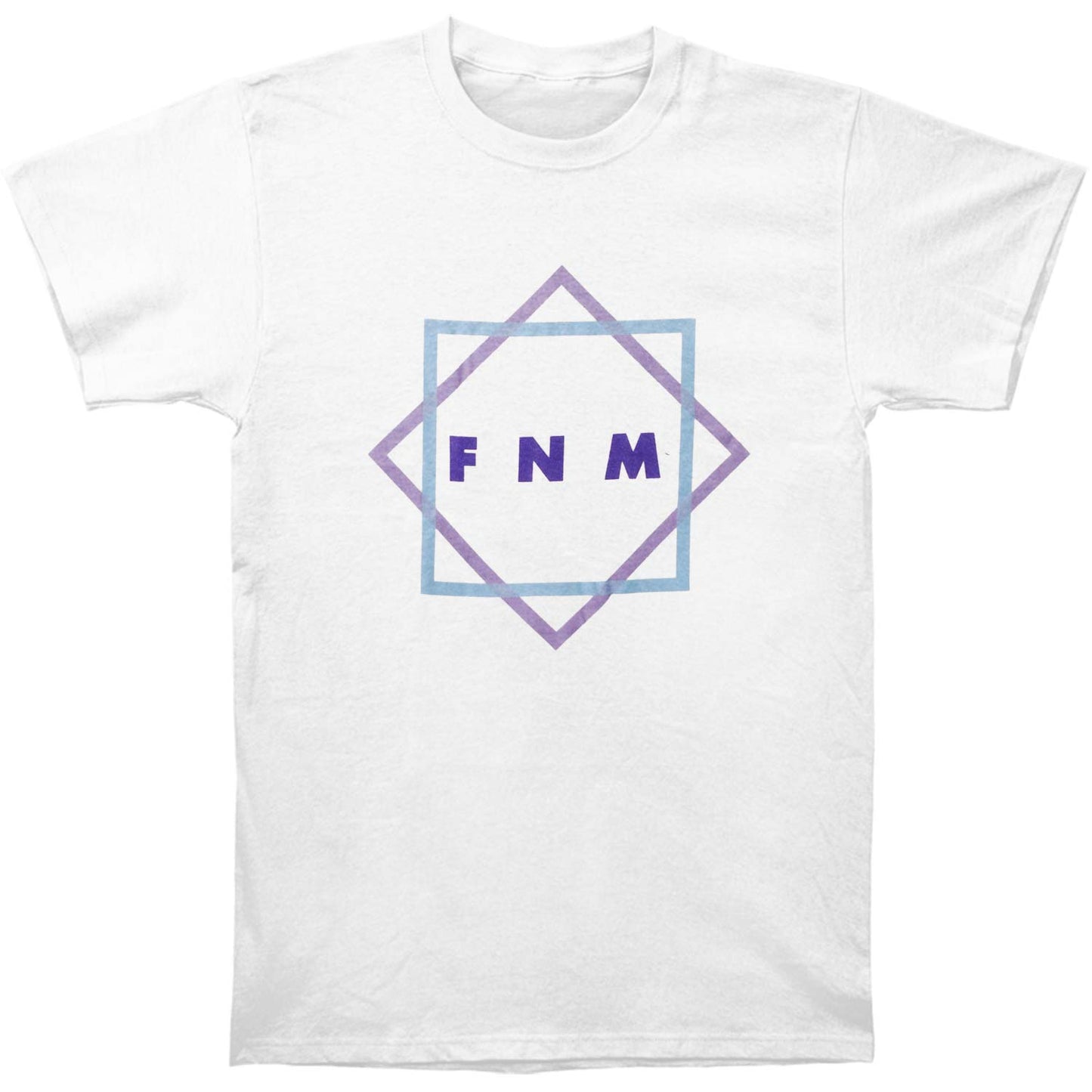 Faith No More Multi-color Star on White Slim Fit T-shirt Front