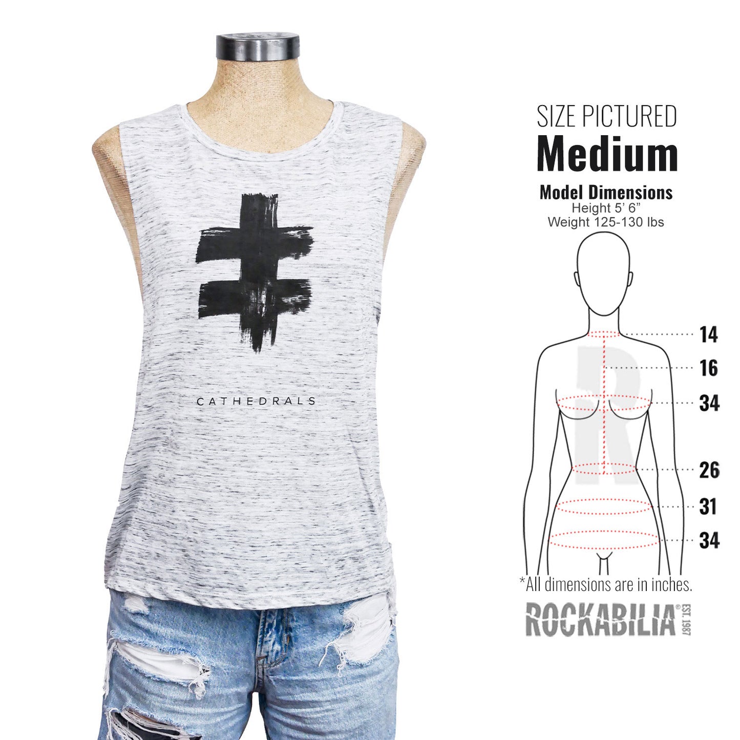 Cathedrals Dagger Womens Tank Alt 3