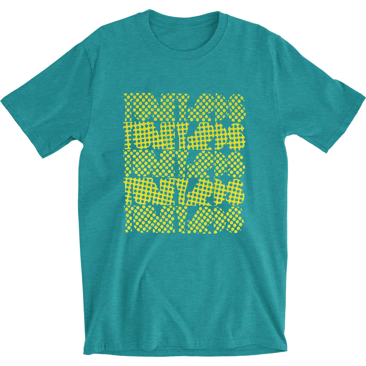 Tune-Yards Yellow Dot Repeat Slim Fit T-shirt Front
