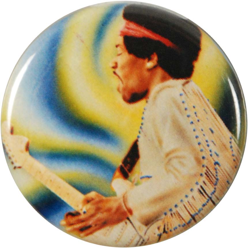 Jimi Hendrix Woodstock Button Front