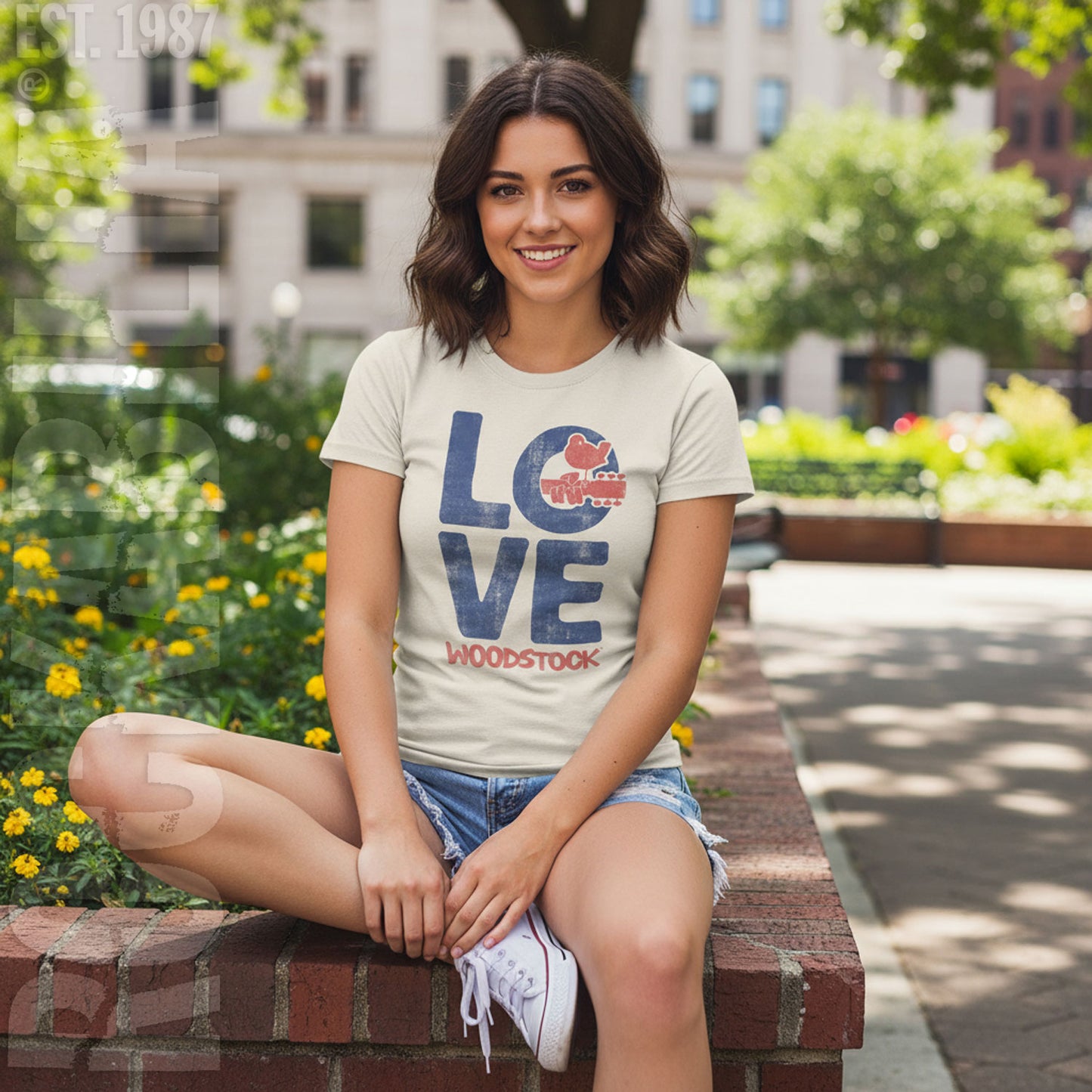 Woodstock Love Jrs New Crew Junior Top Alt 2