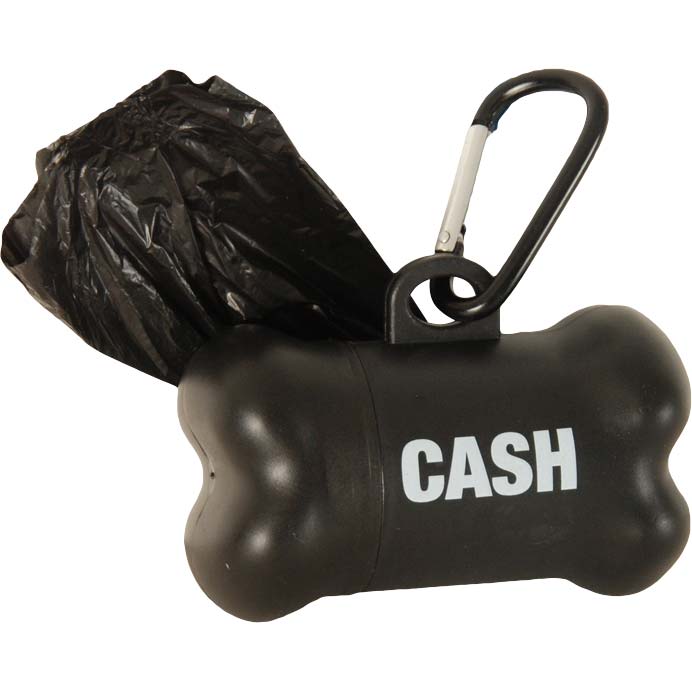 Johnny Cash CASH Dog Bag Dispenser Pet Wear Front