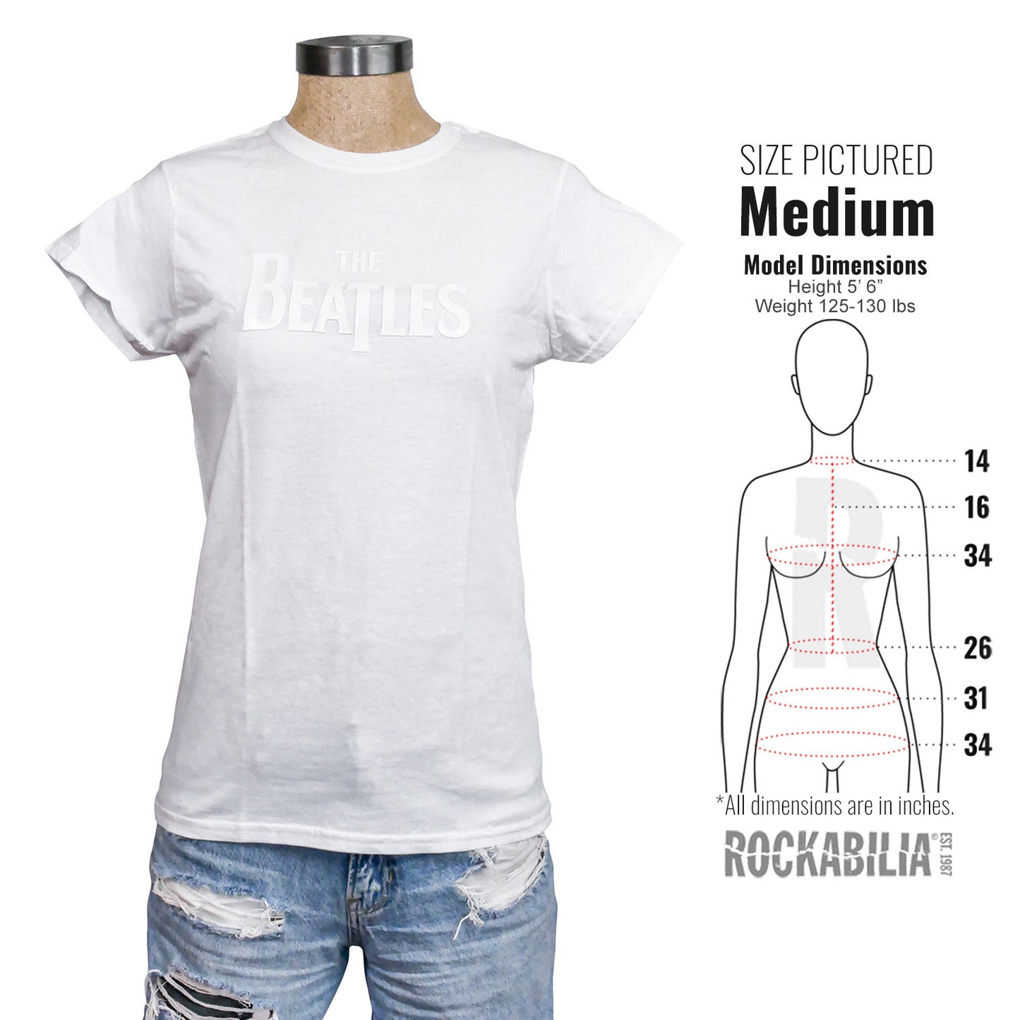 Beatles Drop T Logo Soft Junior Top Alt 3