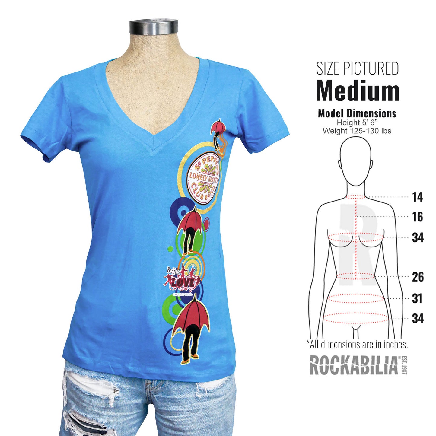 Beatles Umbrellas Junior Top Alt 3