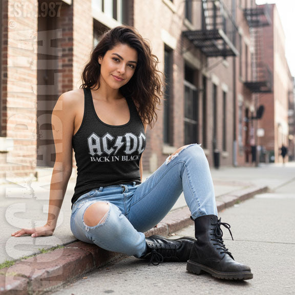 AC/DC Back In Black Womens Tank Alt 2