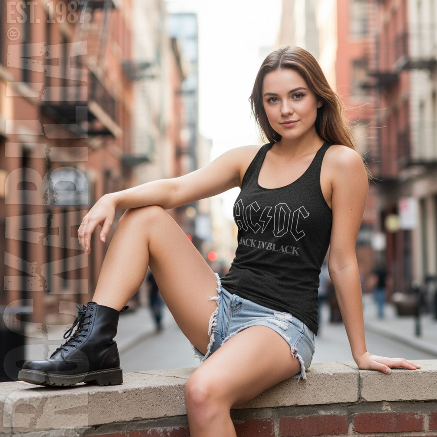AC/DC Back In Black Womens Tank Alt 2