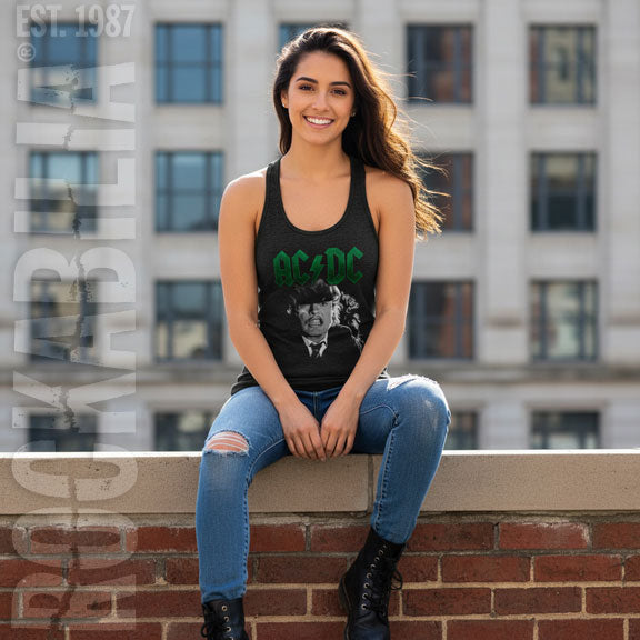 AC/DC Angus Growl Womens Tank Alt 2