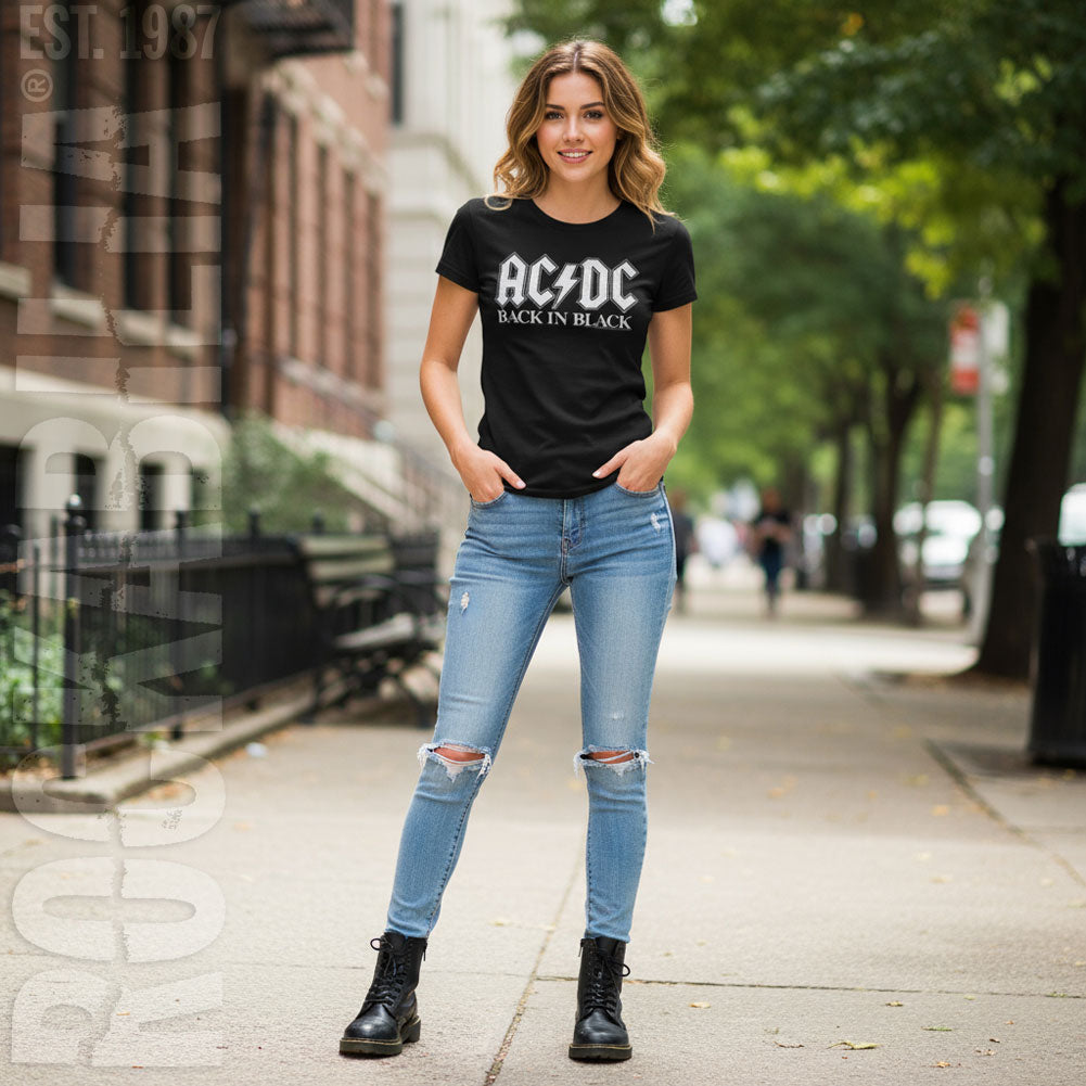 AC/DC Back In Black Junior Top Alt 2