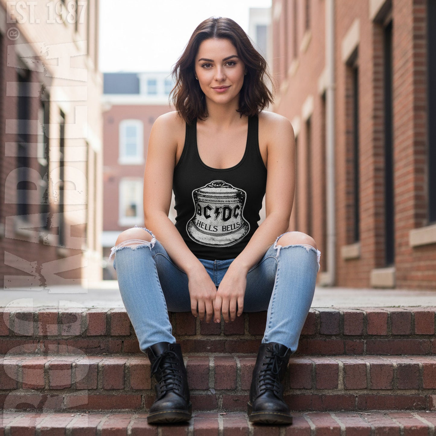 AC/DC Hells Bells Womens Tank Alt 2