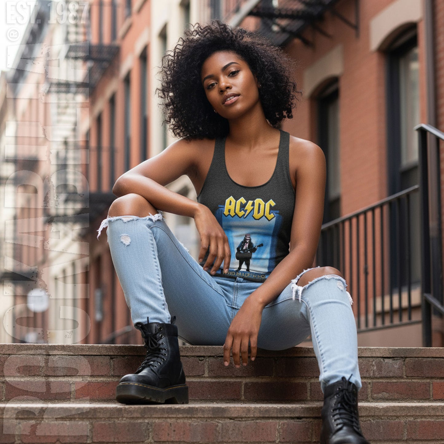 AC/DC Who Made Who Womens Tank Alt 2