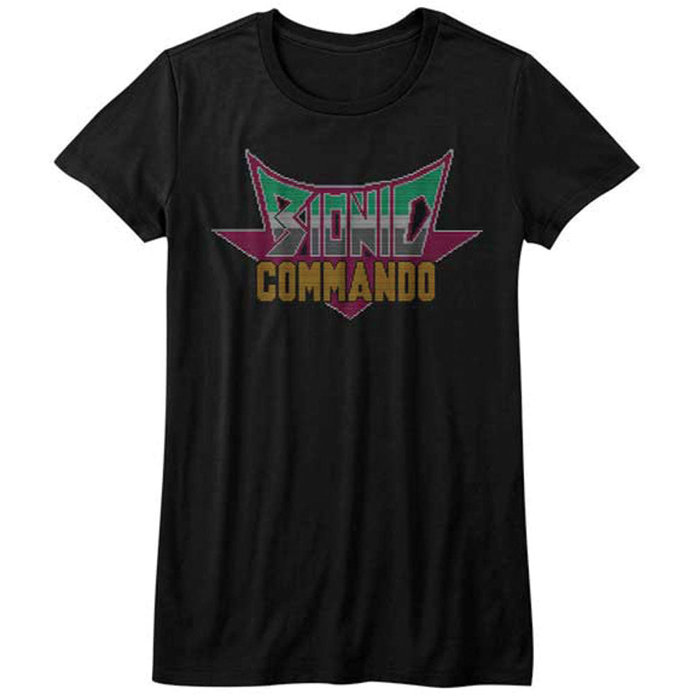 Bionic Commando Pixel Logo Soft Junior Top Front