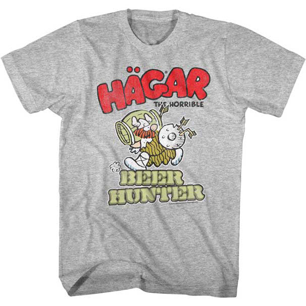 Hagar The Horrible Beer Hunter Slim Fit T-shirt Front