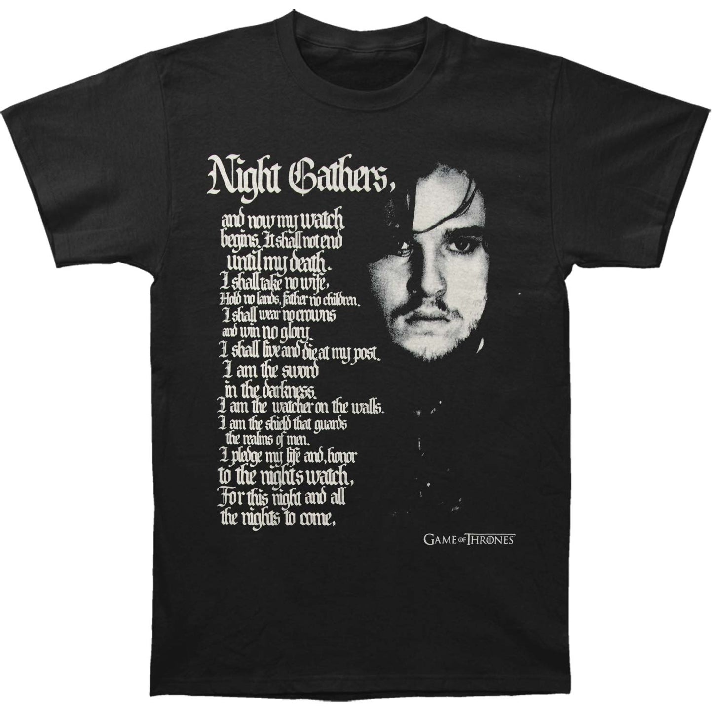 Game Of Thrones Oath Slim Fit T-shirt Front