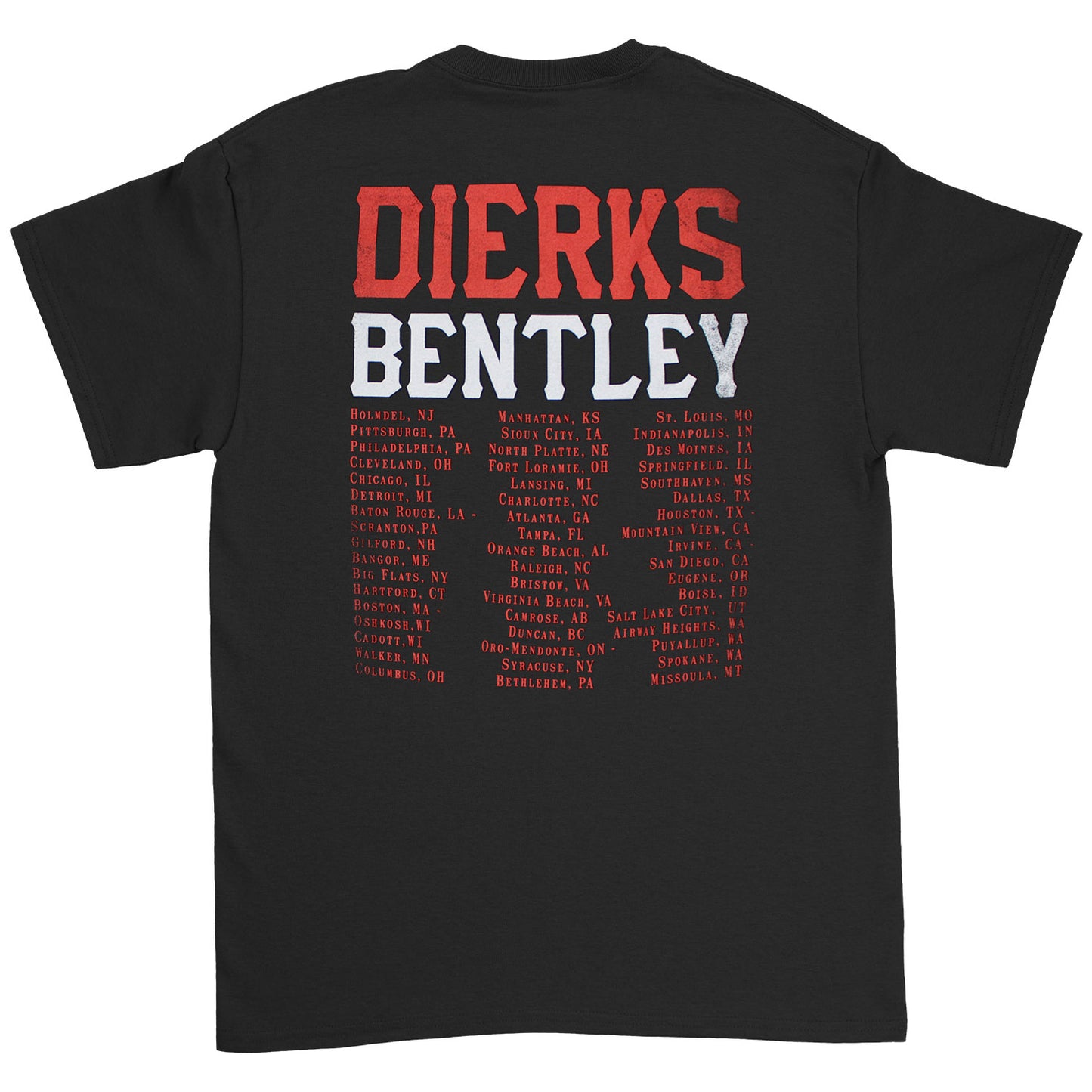 Dierks Bentley Canadian Flag T-shirt Back