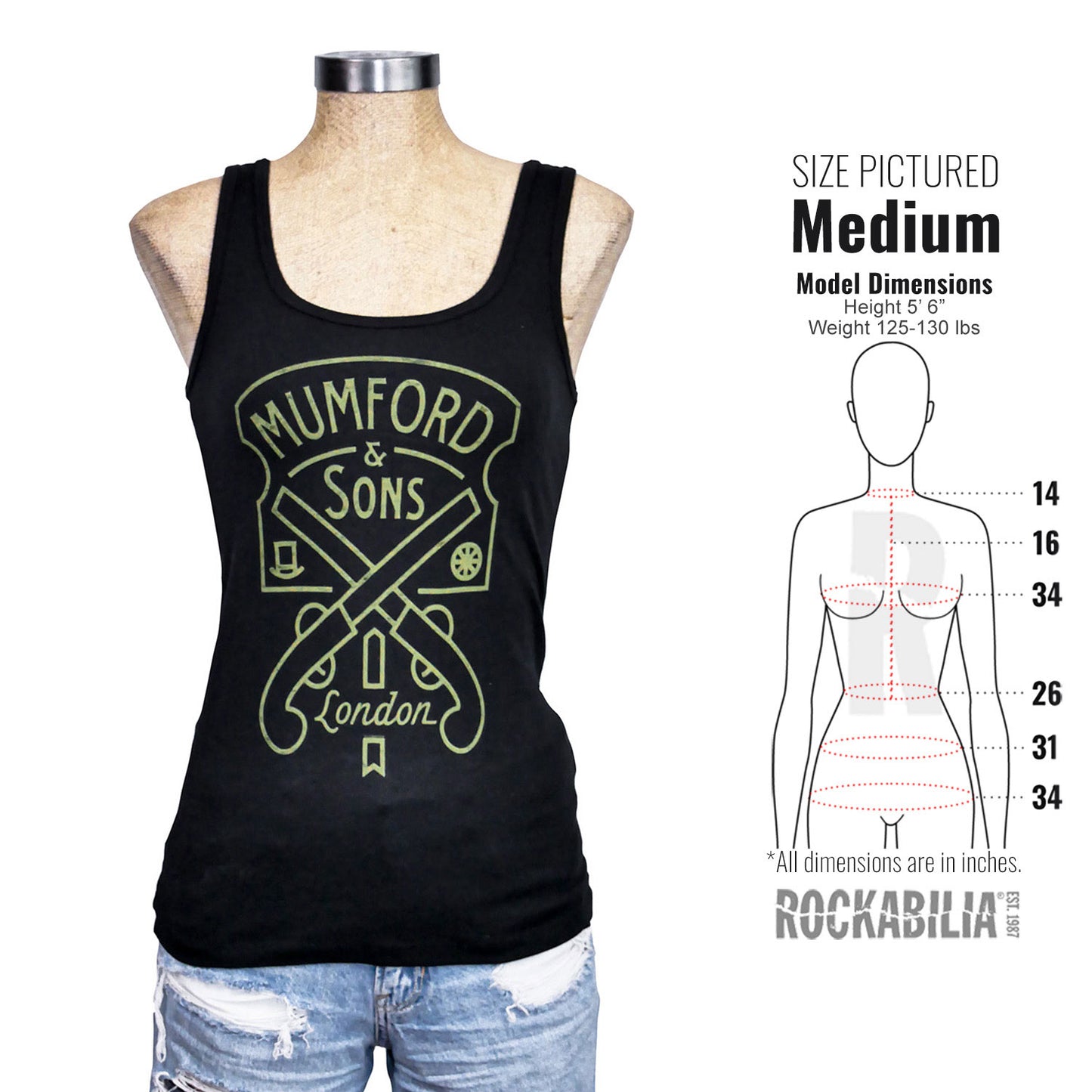 Mumford & Sons Pistols Womens Tank Alt 3