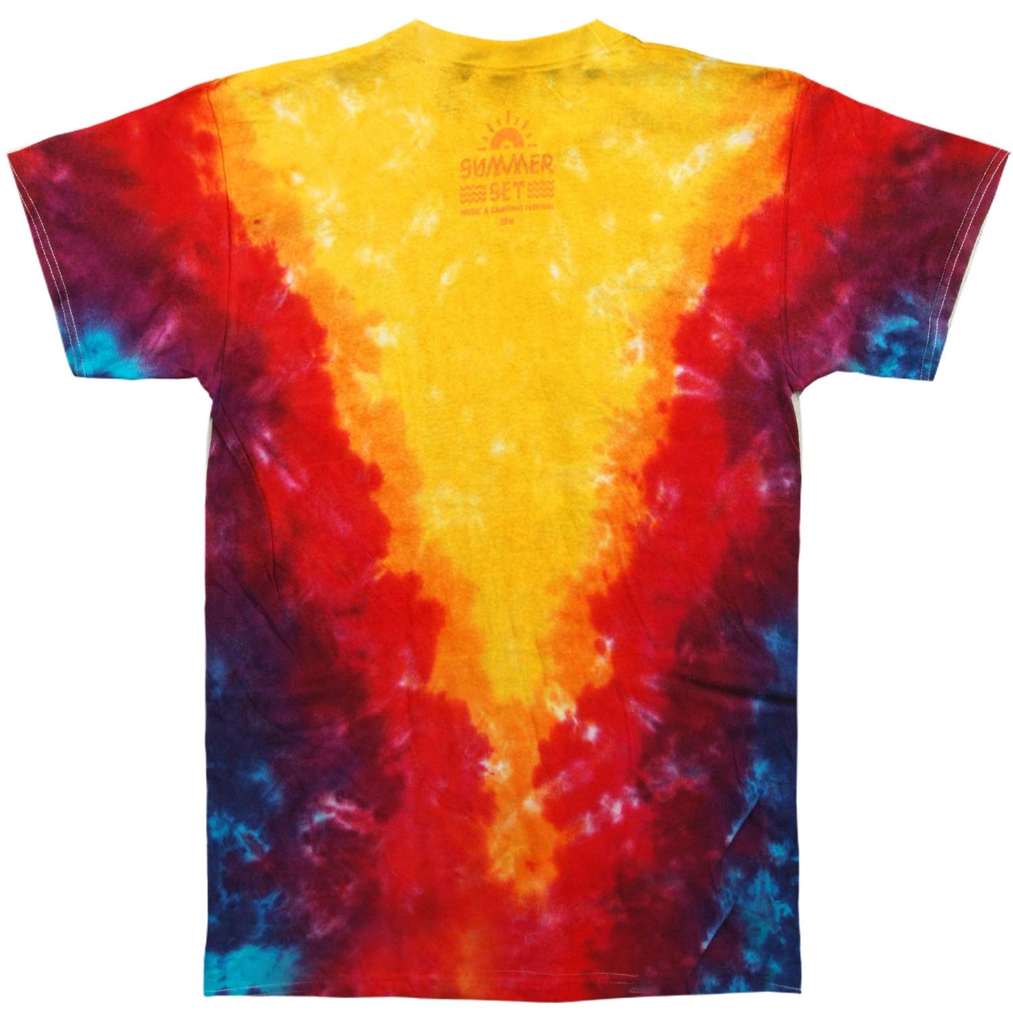 Summer Set Music Festival 2014 Event Tie Dye T-shirt Back