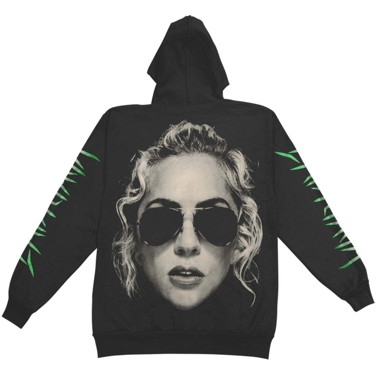 Lady Gaga Sunglasses Hooded Sweatshirt Back