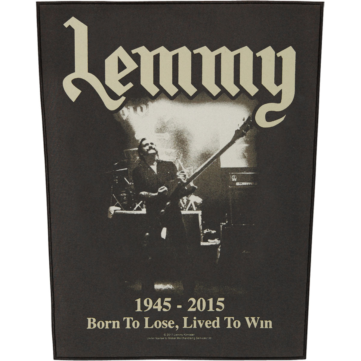 Motorhead Lemmy Lived To Win Back Patch Front