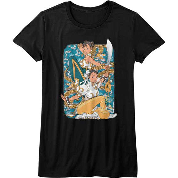 Street Fighter Dual Chun Li Junior Top Front