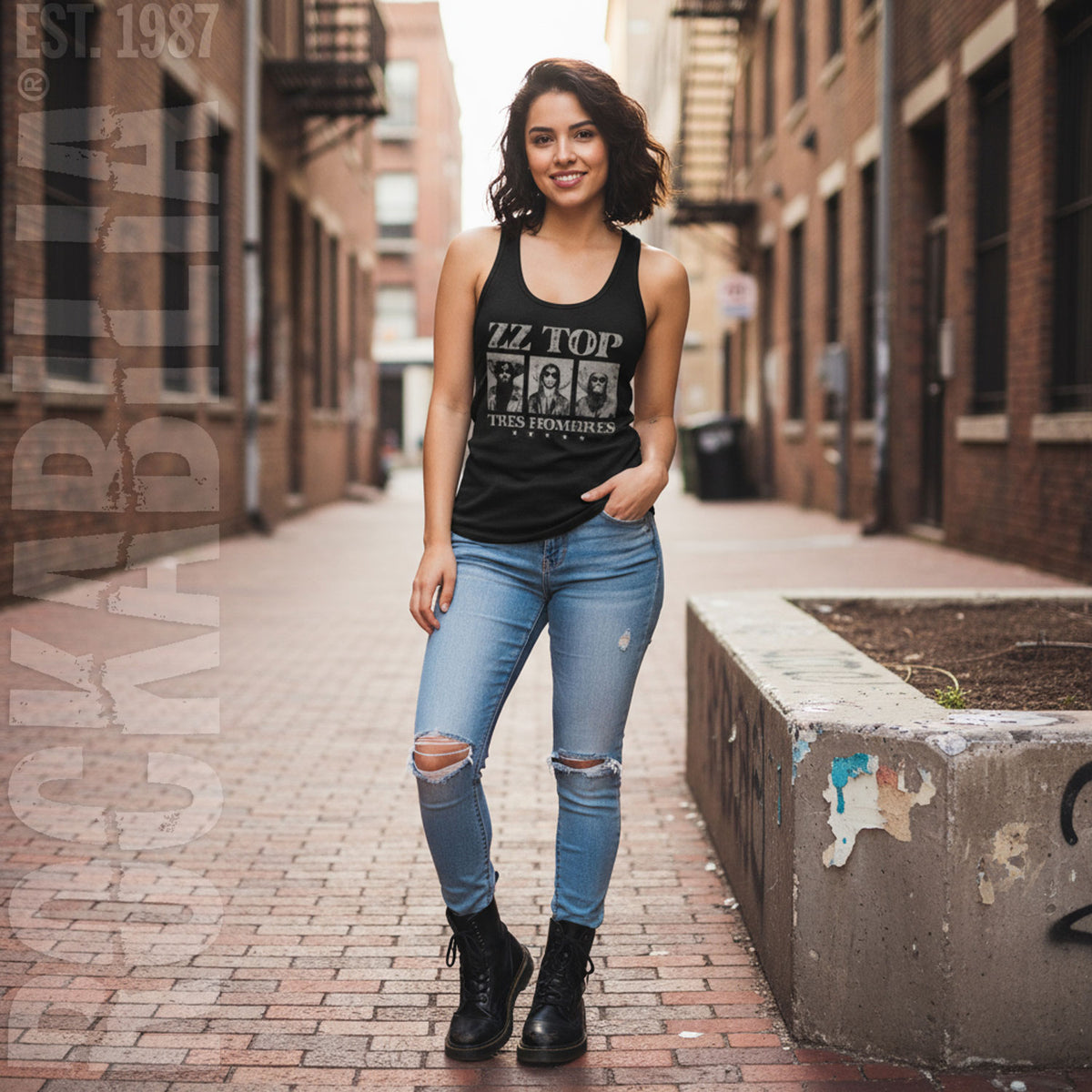 ZZ Top Tres Womens Tank Alt 2