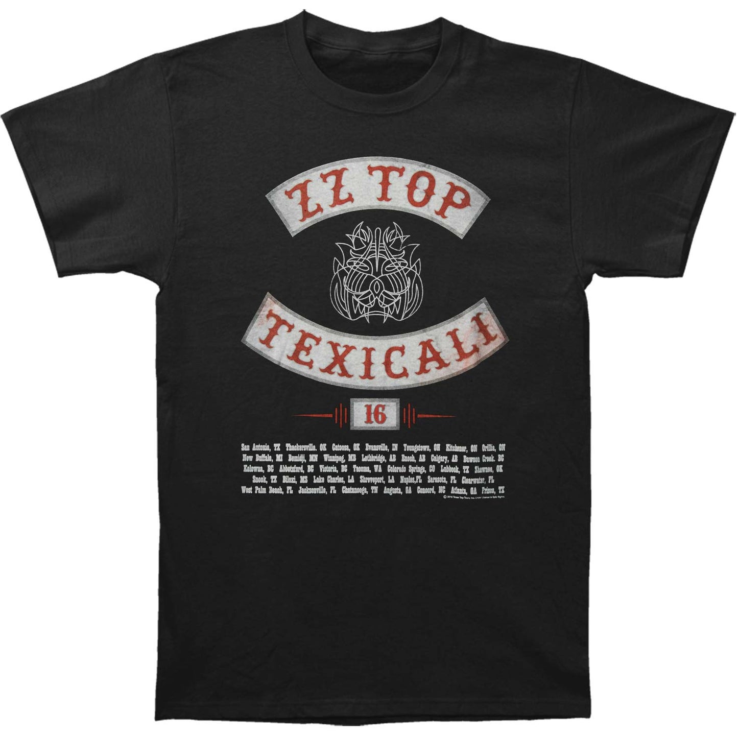 ZZ Top Texicali Slim Fit T-shirt Front