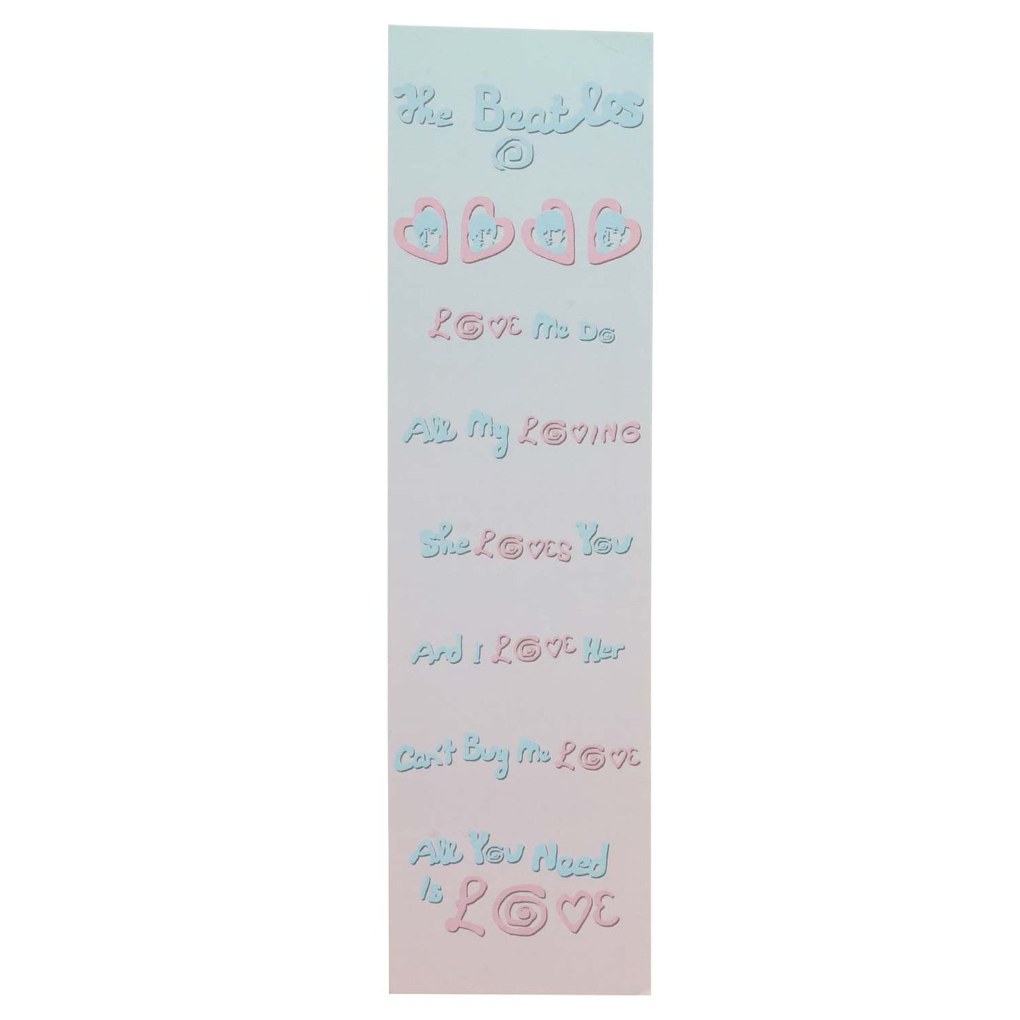 Beatles Love Book Mark School Supplies Front