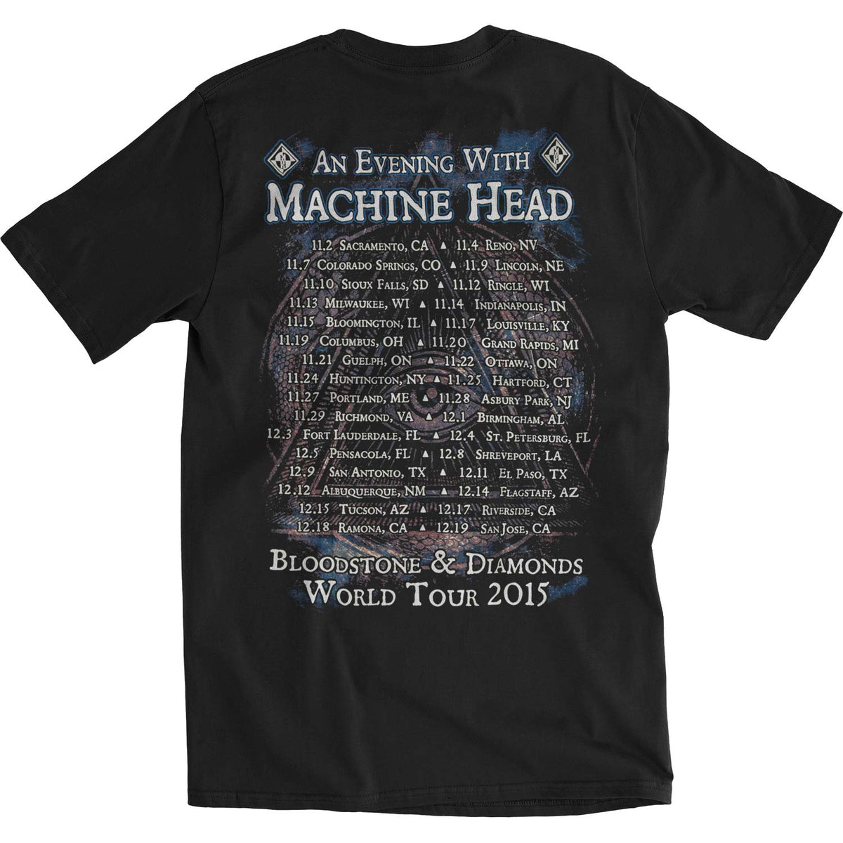 Machine Head An Evening With Slim Fit T-shirt Back