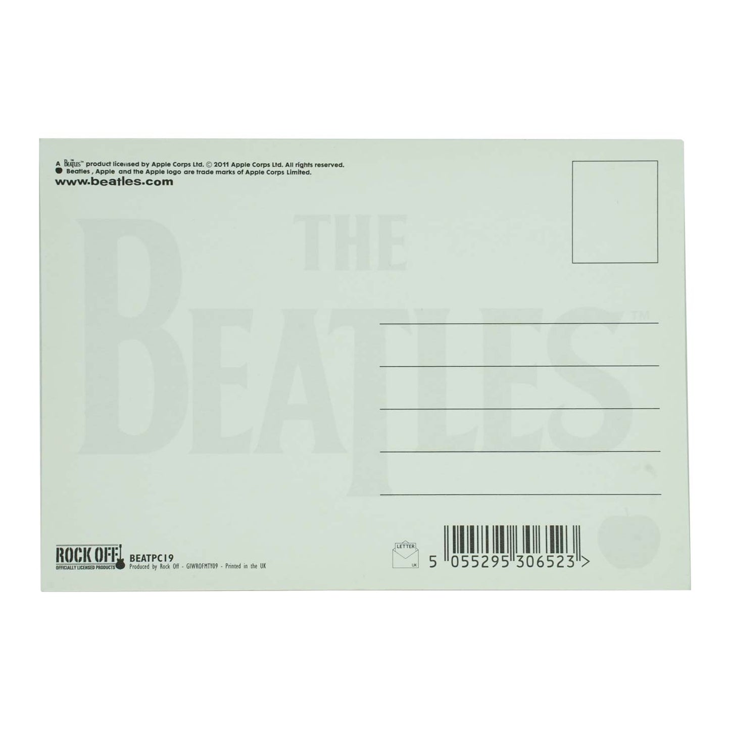 Beatles Anthology 3 Post Card Back