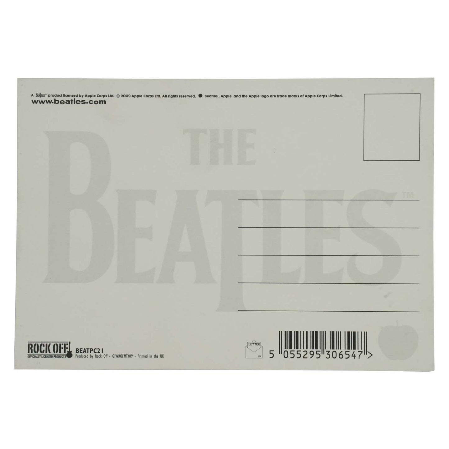 Beatles 1 Album Post Card Back