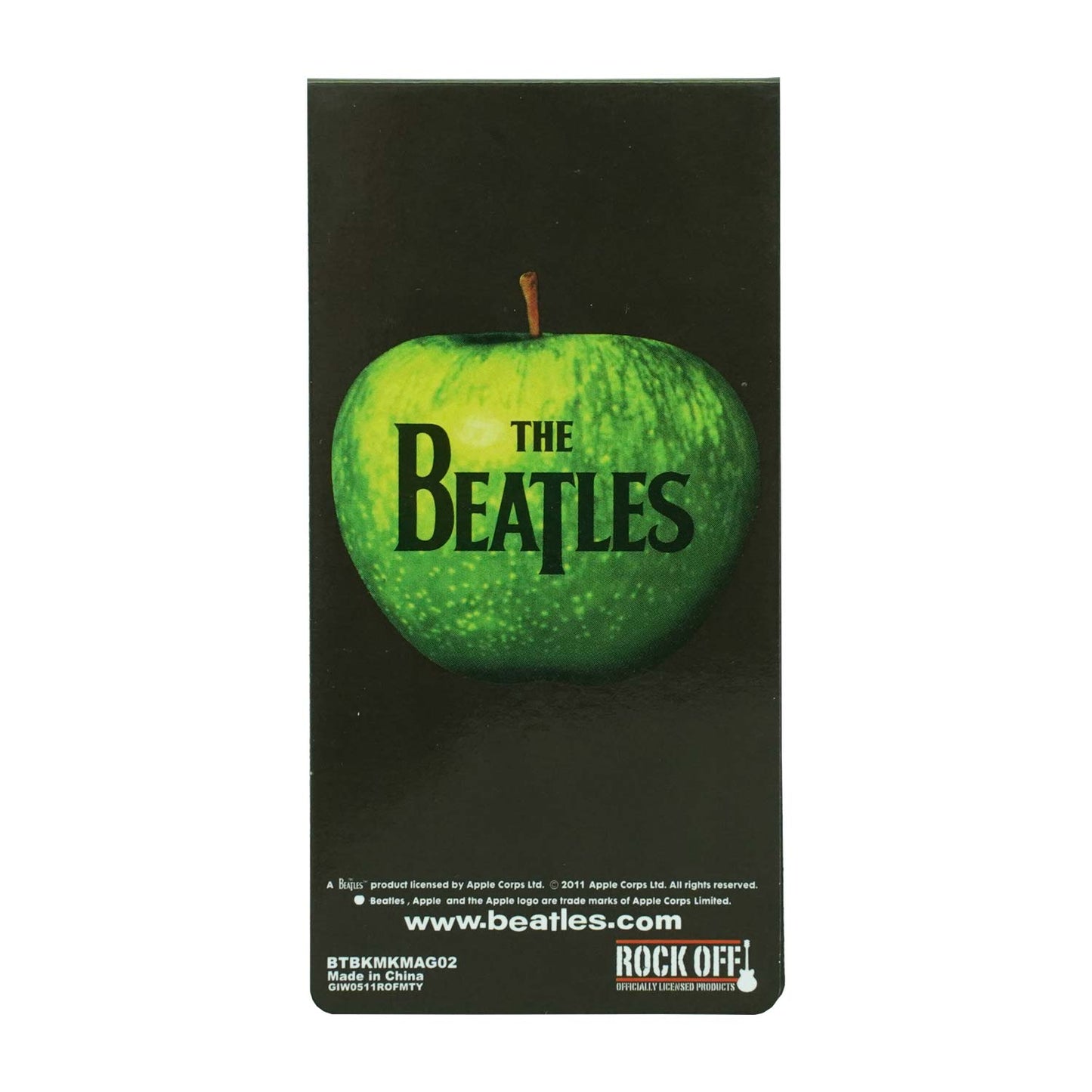 Beatles Illustrated Faces Magnetic Bookmark School Supplies Back