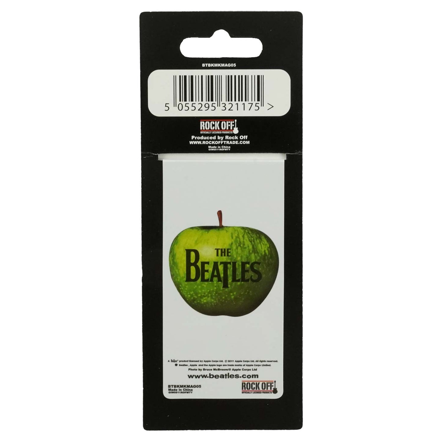 Beatles White Iconic Magnetic Bookmark School Supplies Back